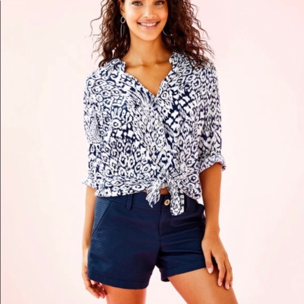 Lily Pulitzer sea view button down
